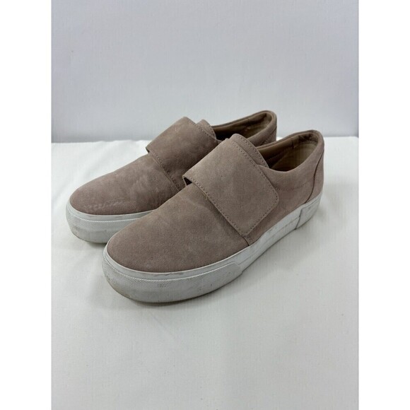 Vince Cage Platform Sneaker Pink Blush Putty Suede Size 8 EU 38 Slip On Comfort - Picture 7 of 16